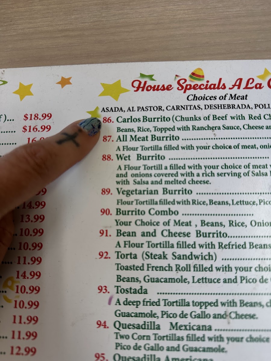 Juanito's Place Menu - Image 5
